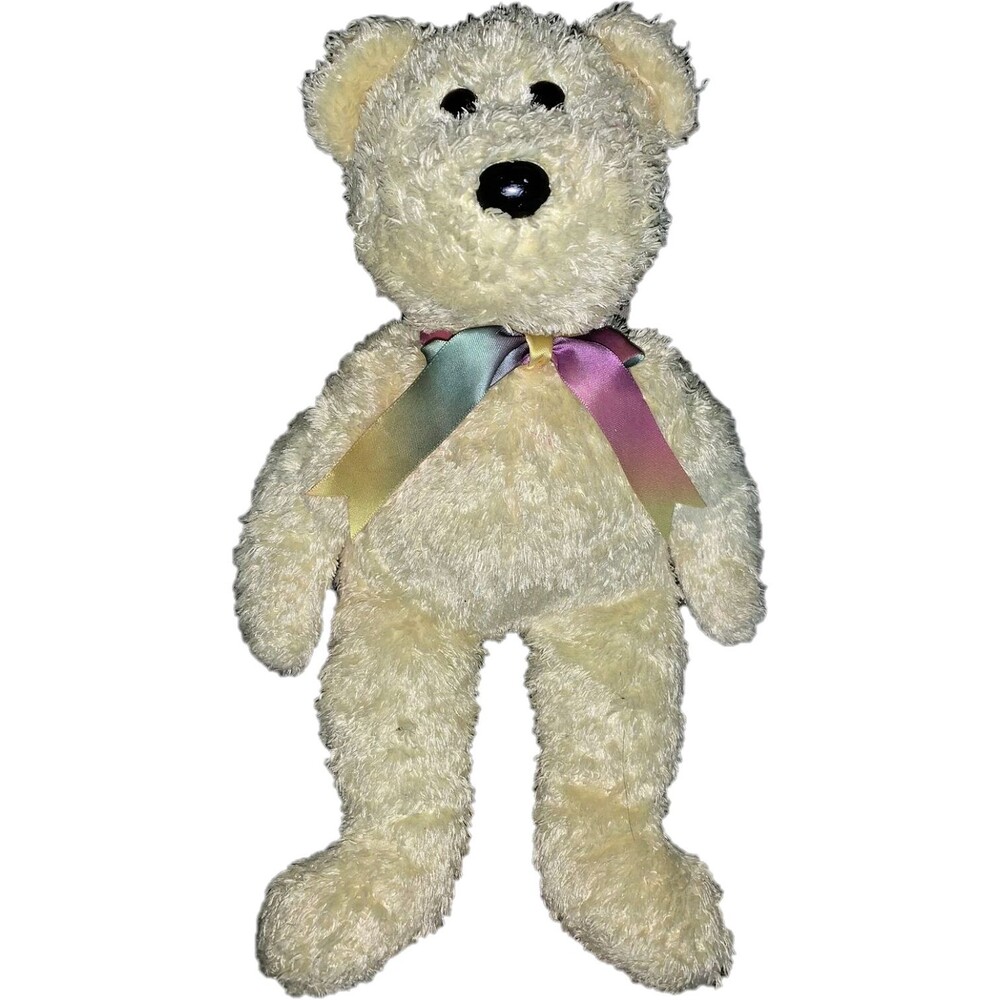 TY Beanie Buddy - SHERBET the Bear (Yellow Version) (13.5 inch)
